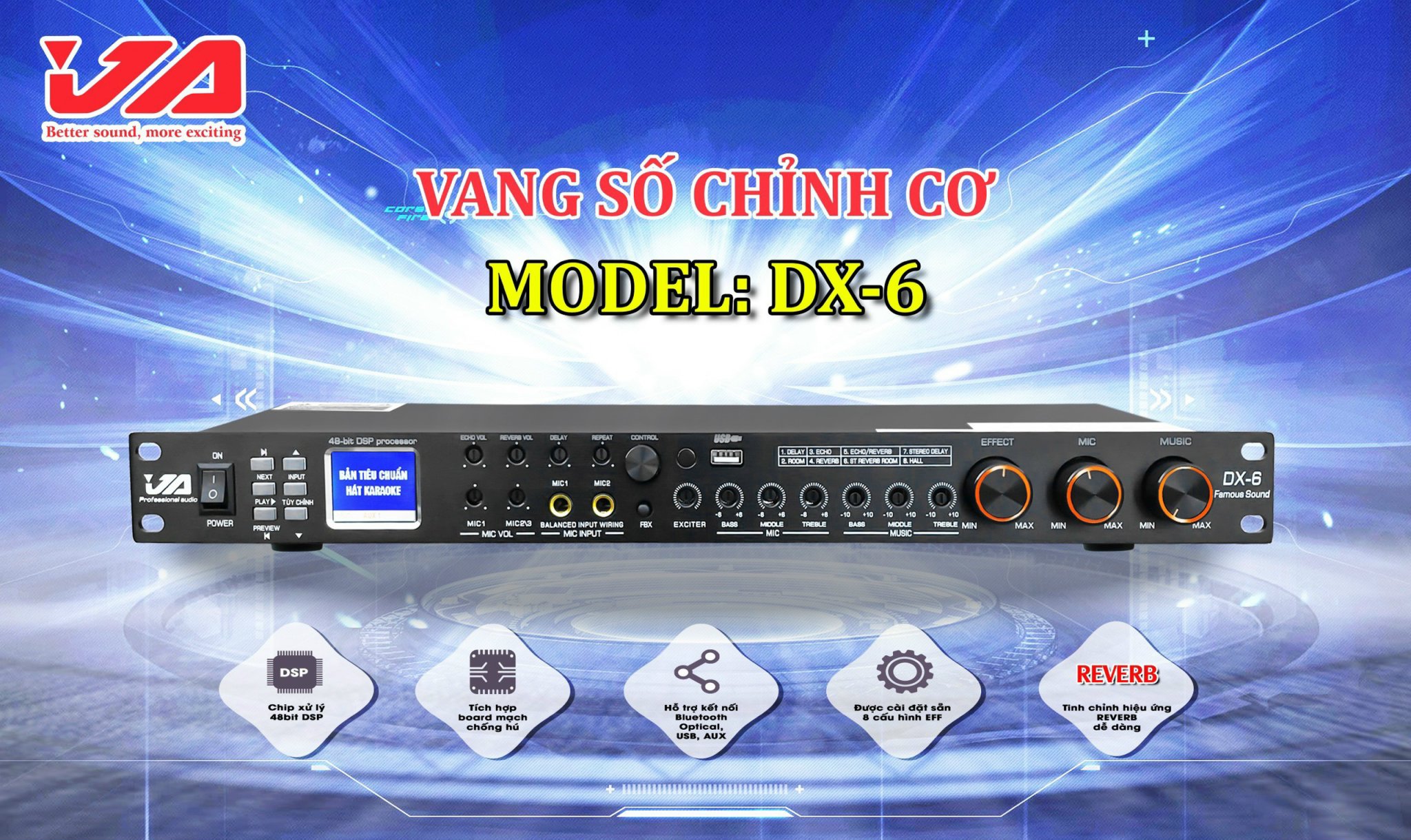 Mixer lai số JA DX6