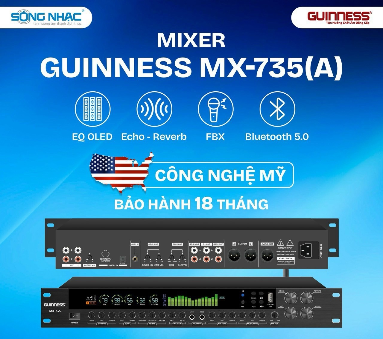 Mixer Guinness MX-735A