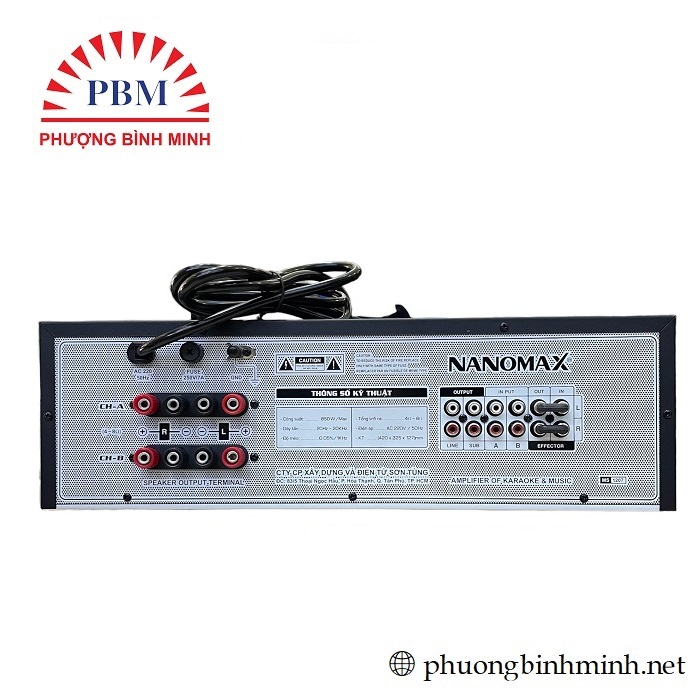 Amply karaoke Nanomax PA-1207A